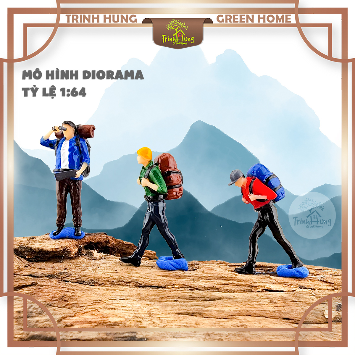 Mô hình người thám hiểm leo núi - Diorama 1:64