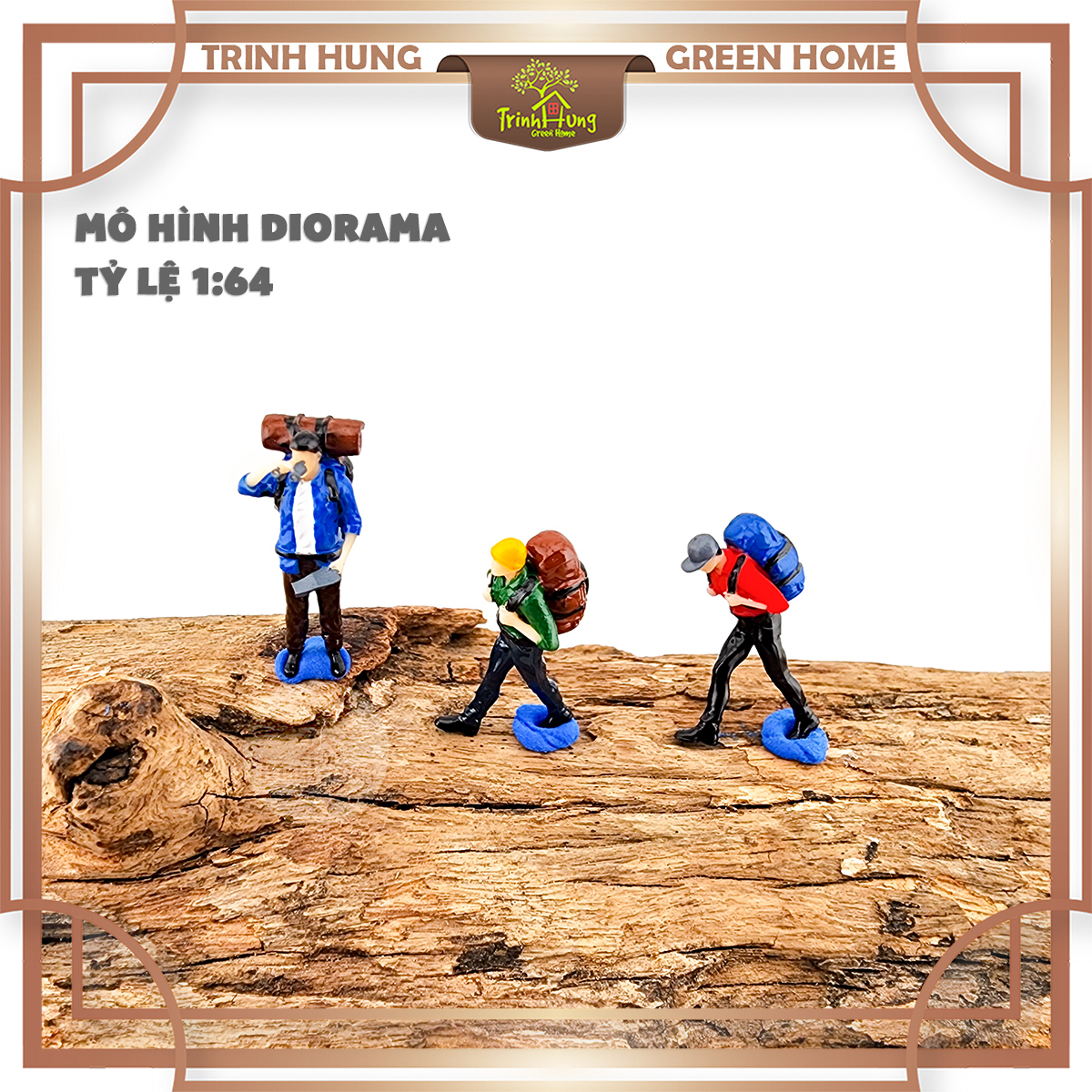 Mô hình người thám hiểm leo núi - Diorama 1:64