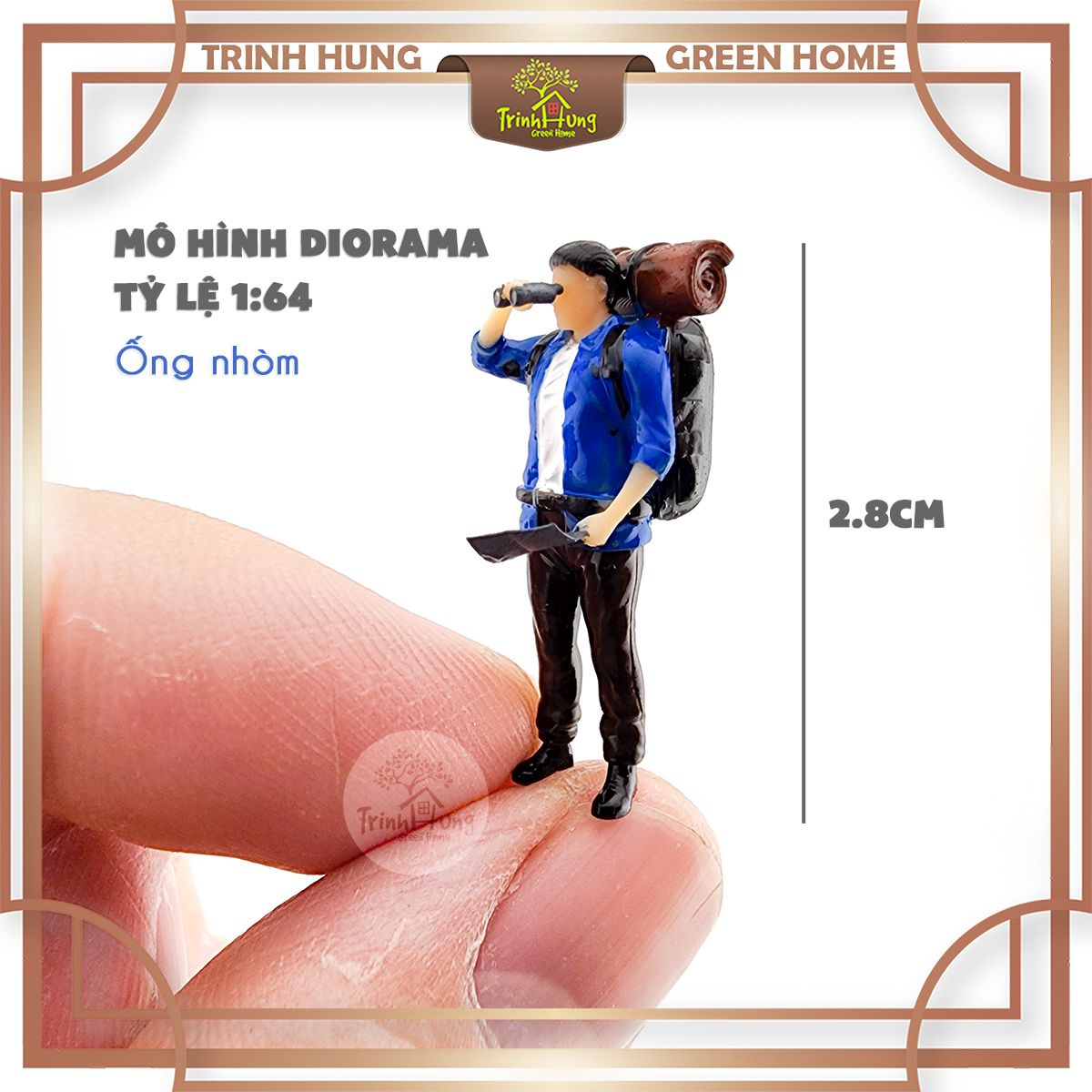 Mô hình người thám hiểm leo núi - Diorama 1:64