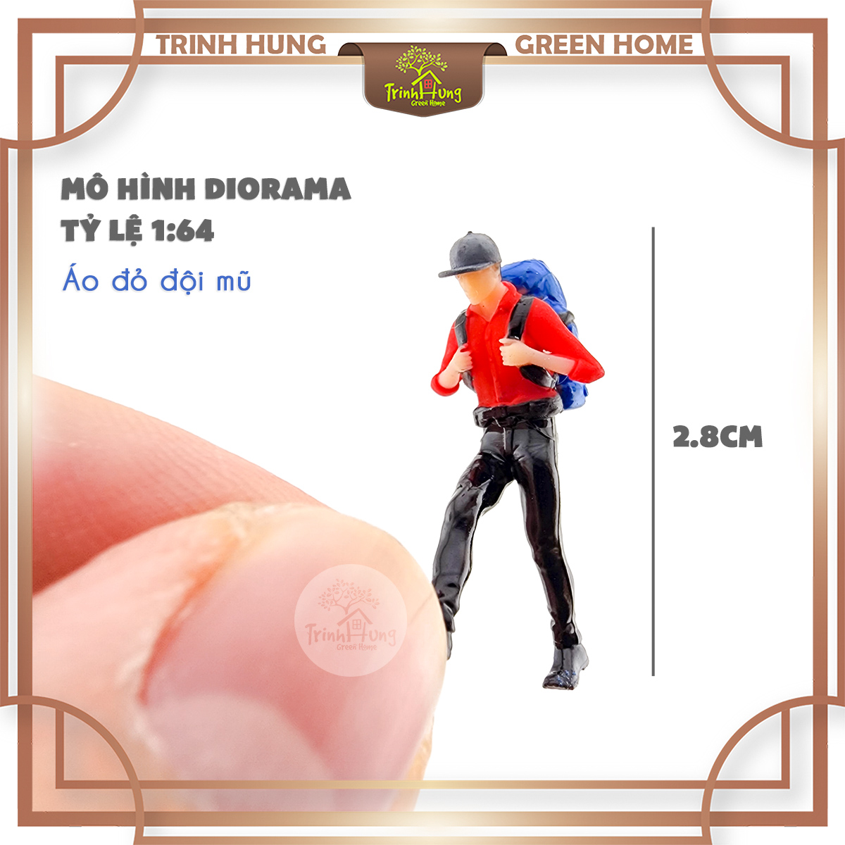 Mô hình người thám hiểm leo núi - Diorama 1:64