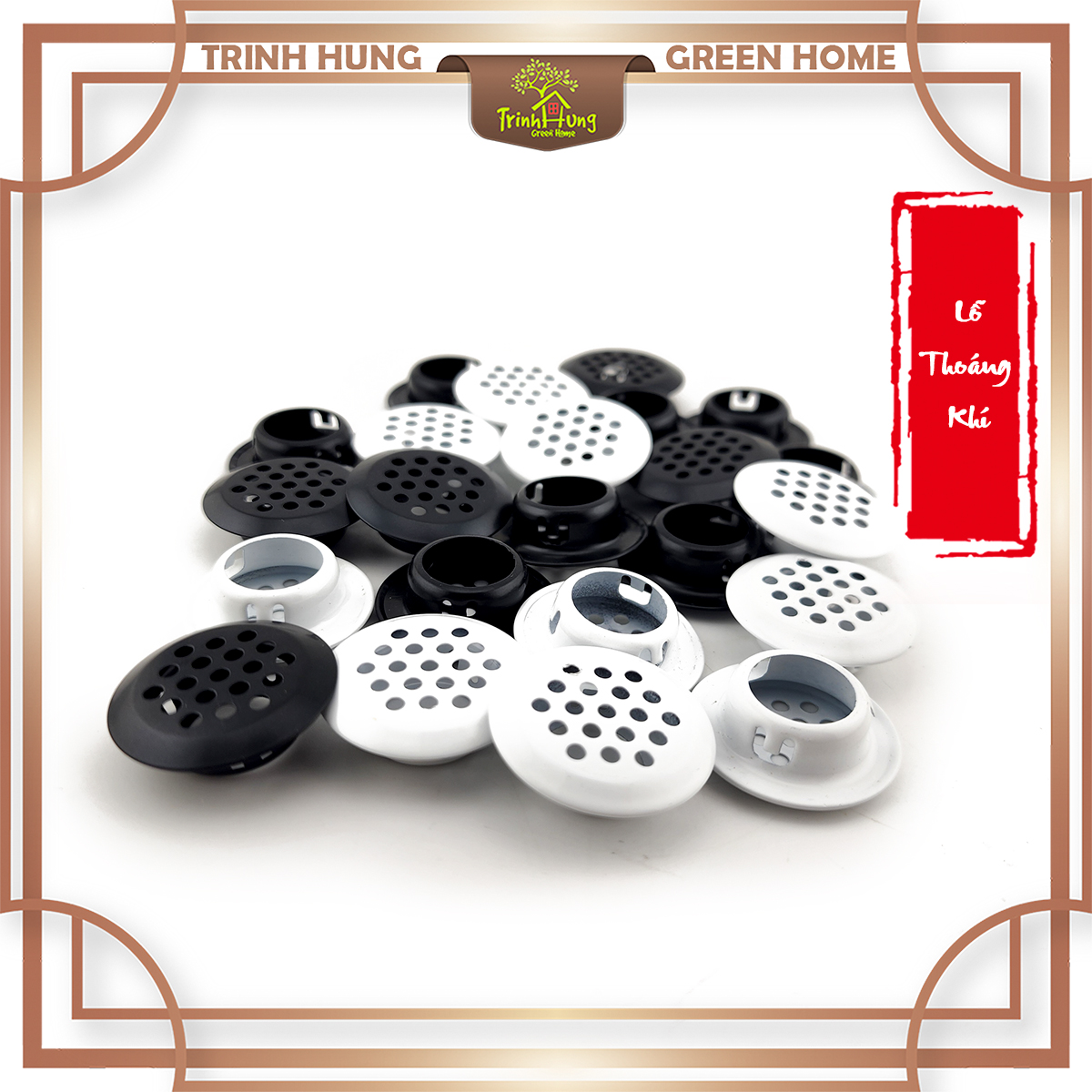Lỗ thở, lỗ thoáng, thông gió thép không gỉ