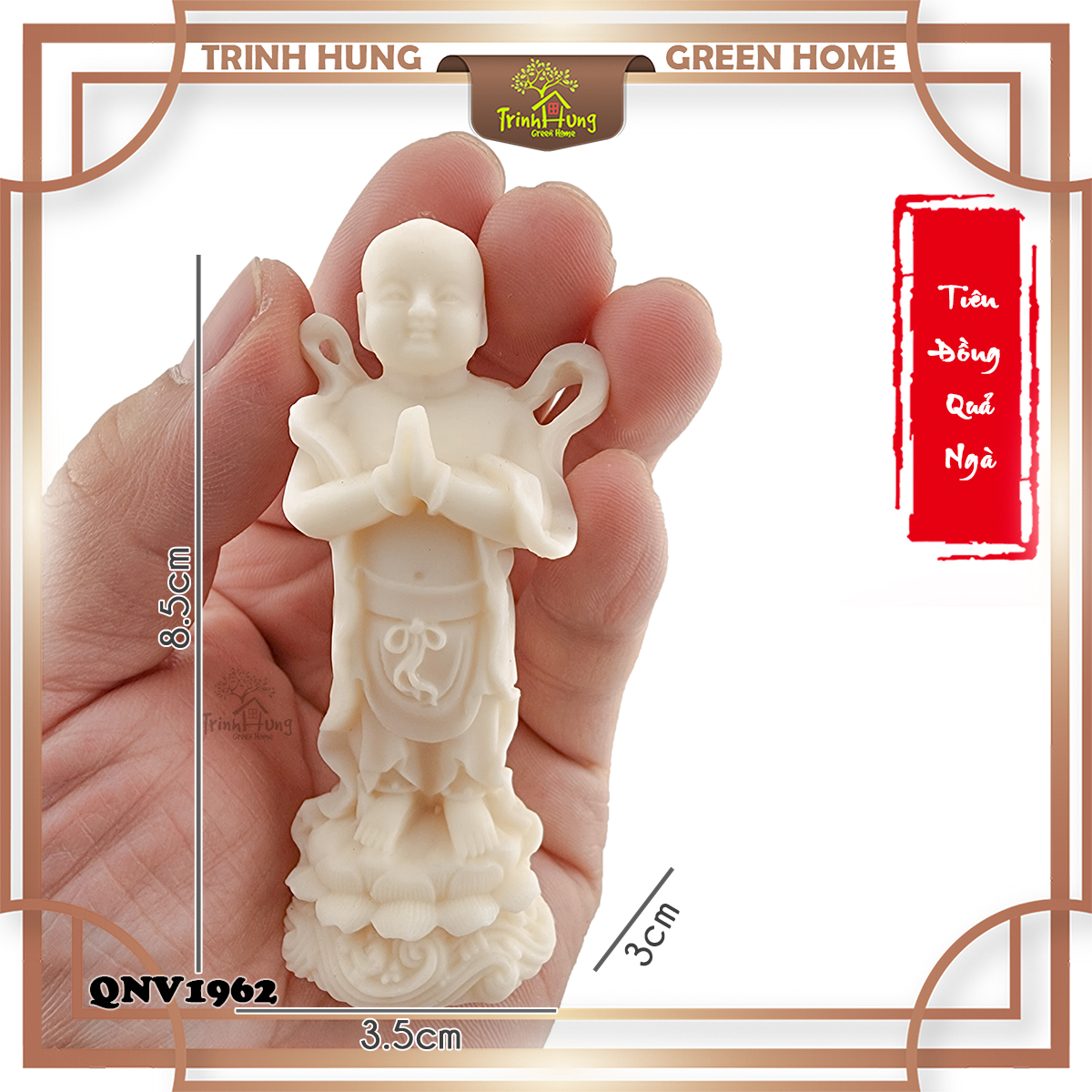 Tiên đồng ngọc nữ chất liệu quả ngà QNV