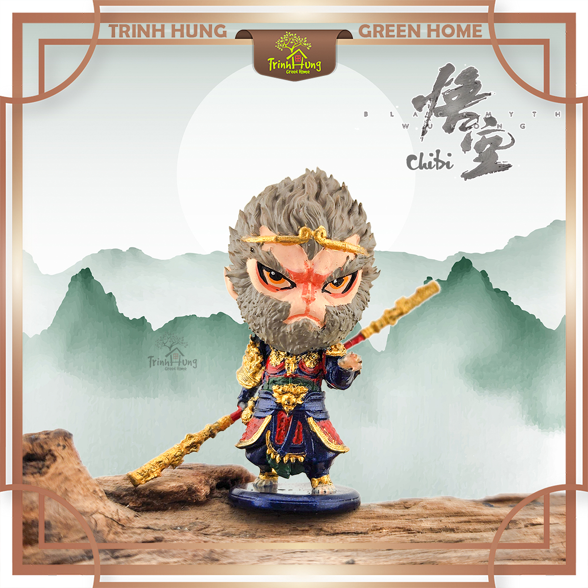 Mô hình Back Myth Wukong chibi 5cm in 3D