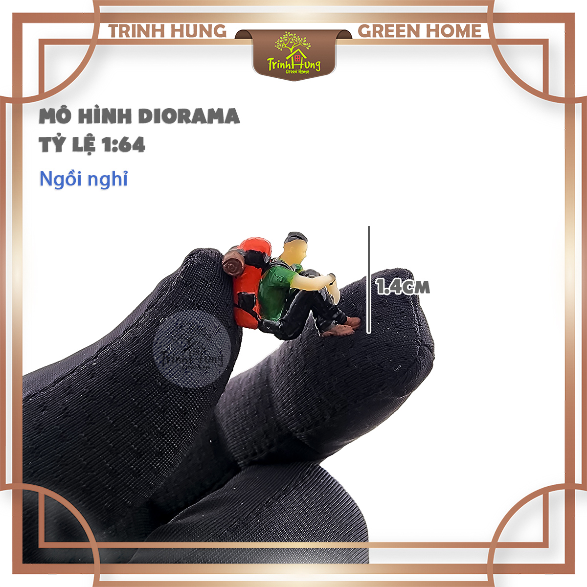 Mô hình người thám hiểm leo núi - Diorama 1:64