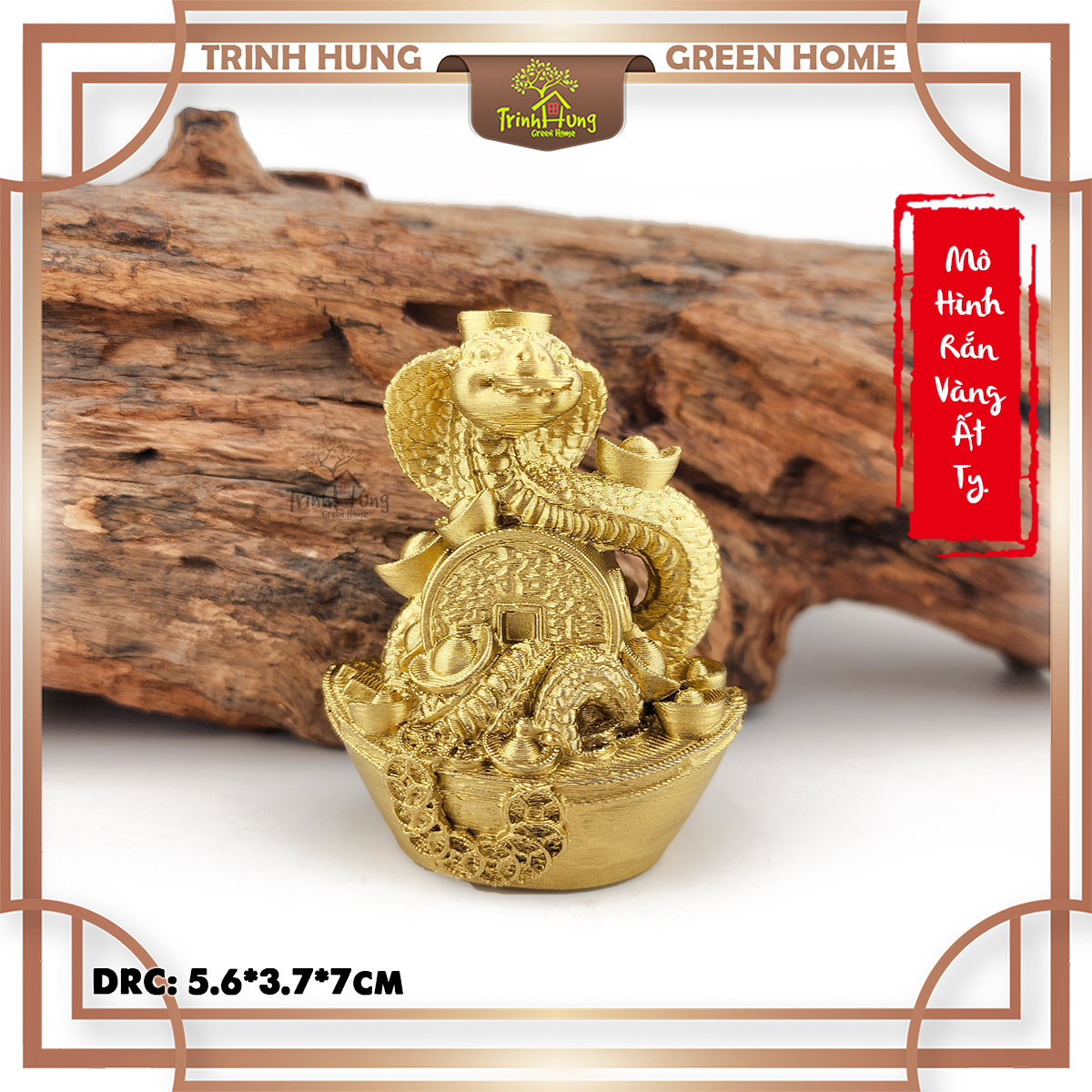 Mô hình rắn vàng Ất Tỵ in 3D