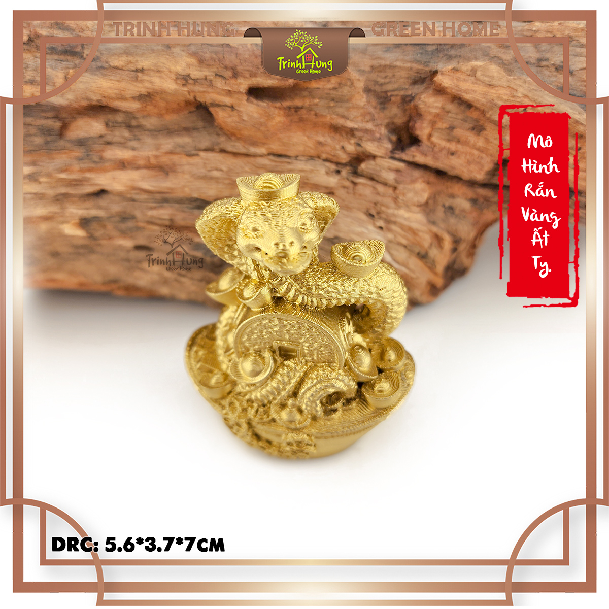 Mô hình rắn vàng Ất Tỵ in 3D