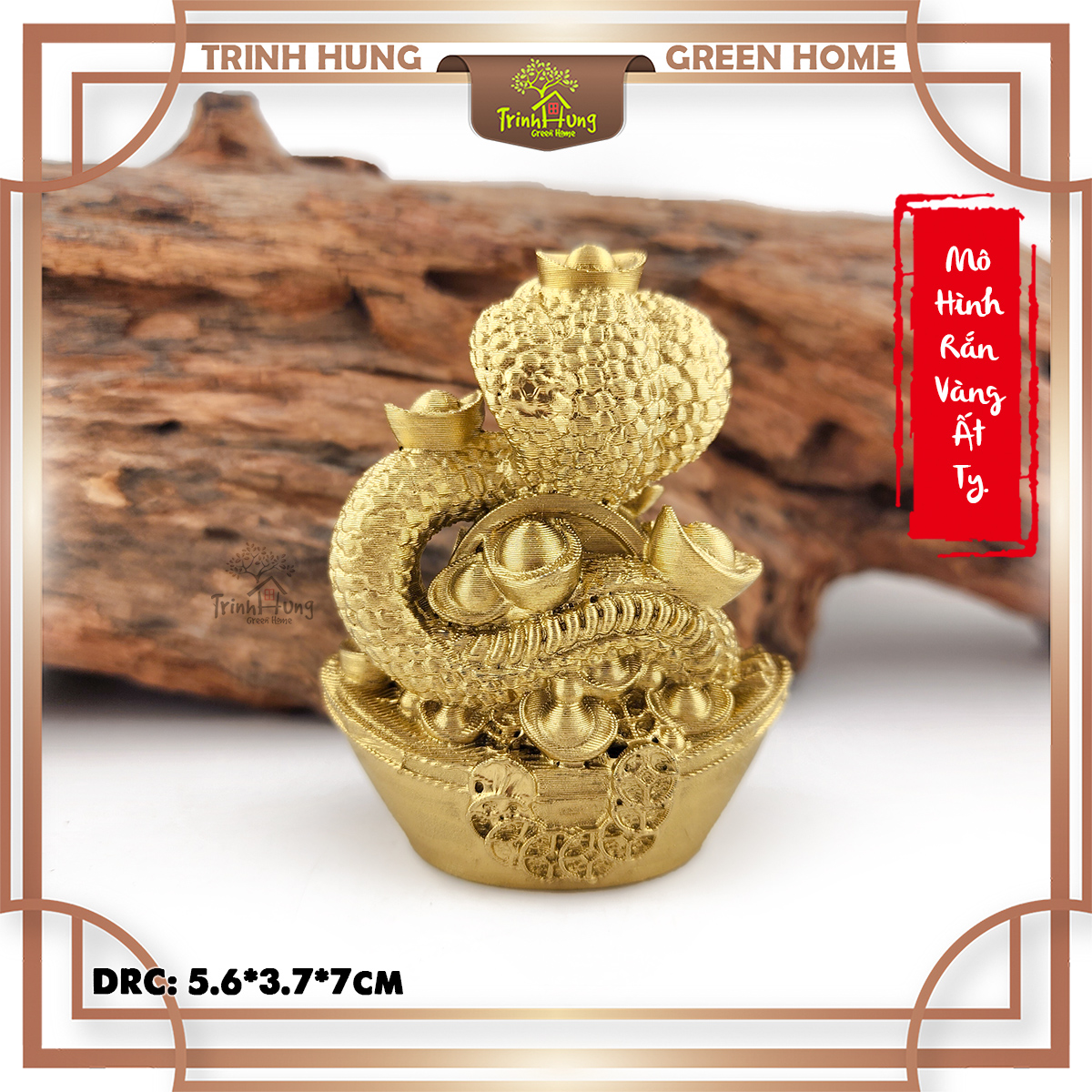 Mô hình rắn vàng Ất Tỵ in 3D