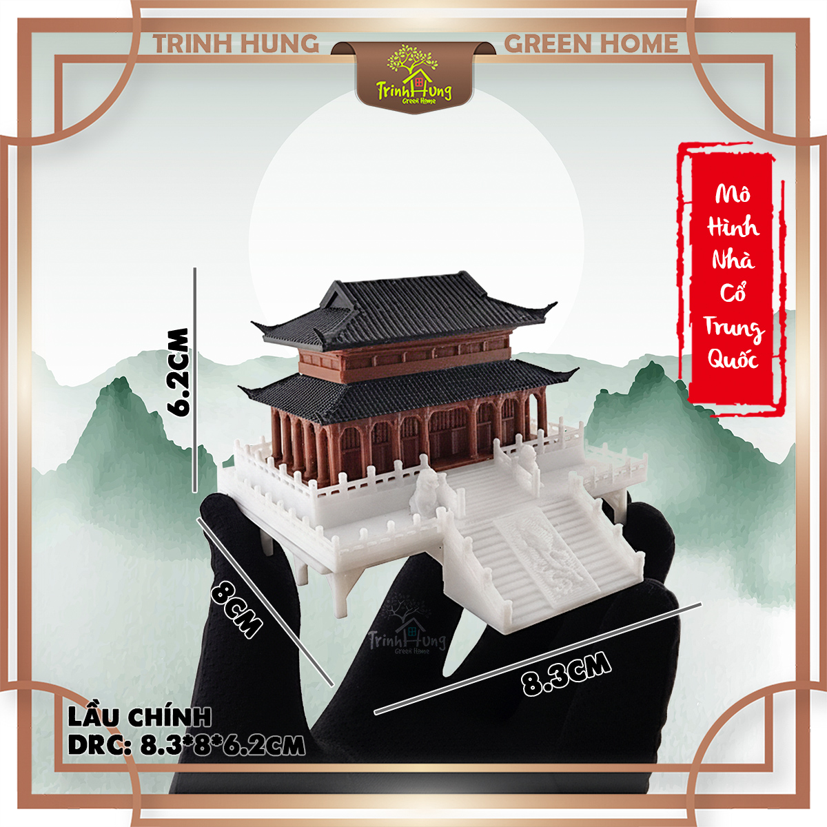 Mô hình nhà cổ trung quốc - chùa chính