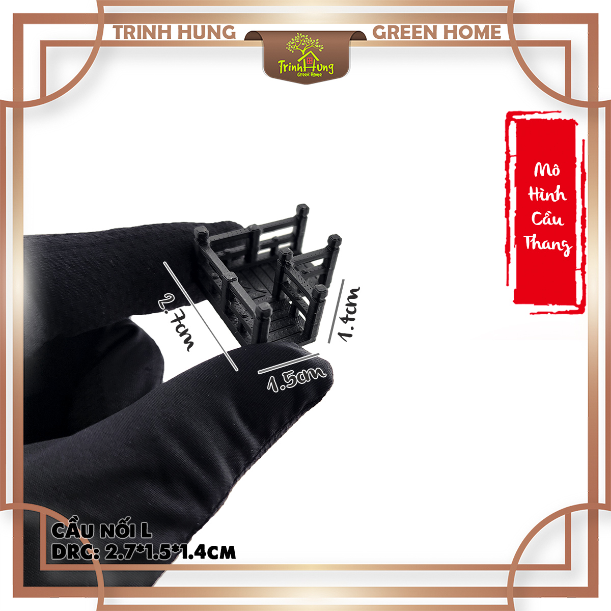 Mô hình cầu nhà cổ trung quốc - Cầu đen