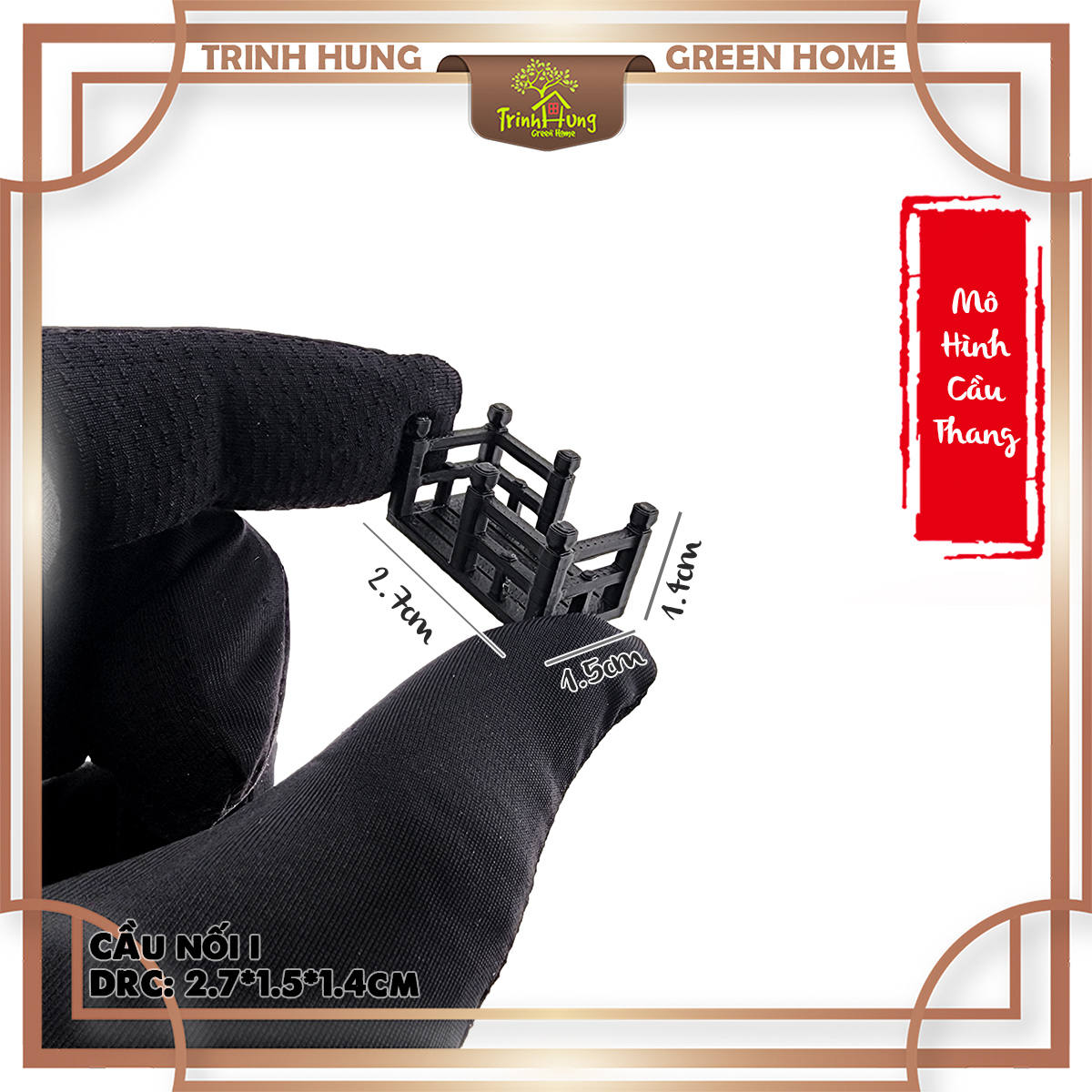 Mô hình cầu nhà cổ trung quốc - Cầu đen