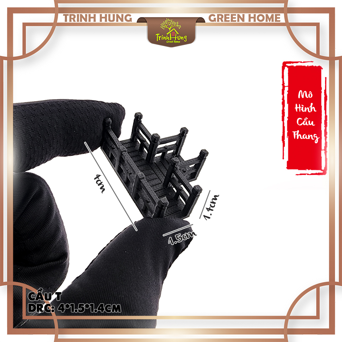 Mô hình cầu nhà cổ trung quốc - Cầu đen