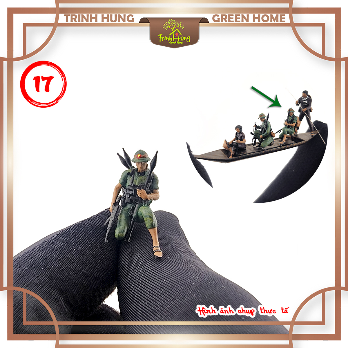 Mô hình lính bộ đội Việt Nam tỷ lệ 1:64 in 3D