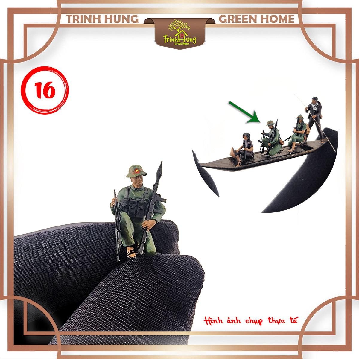 Mô hình lính bộ đội Việt Nam tỷ lệ 1:64 in 3D