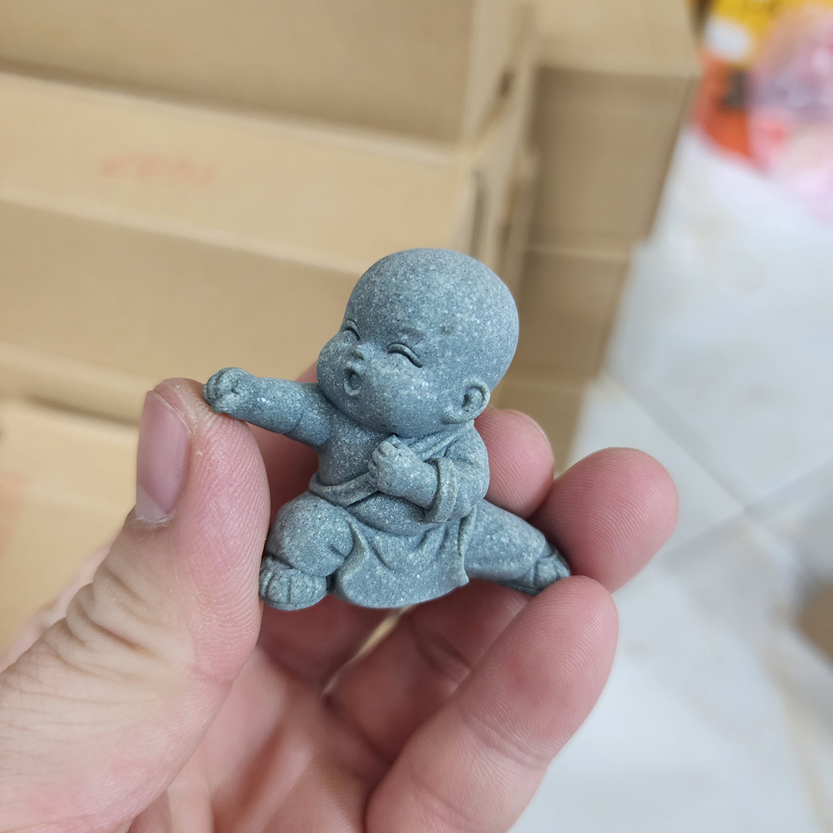 Bộ tượng 4 chú tiểu tập võ ST087