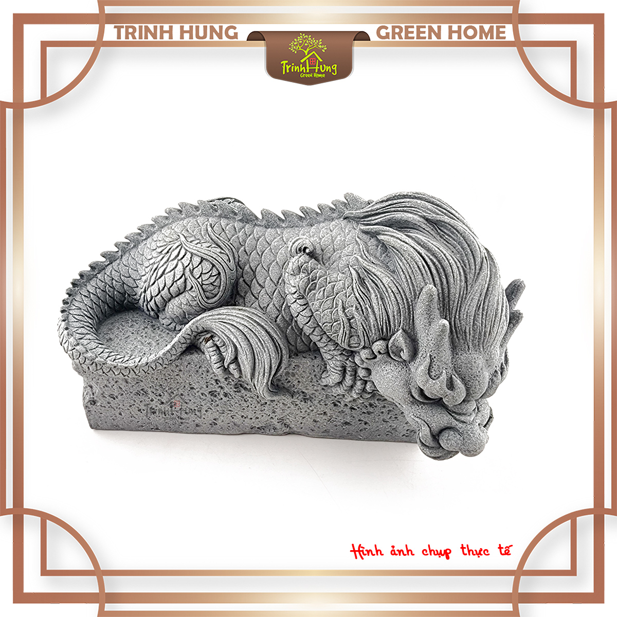 Tượng ngọa long chi thạch đá sa thạch ST.PVN2379