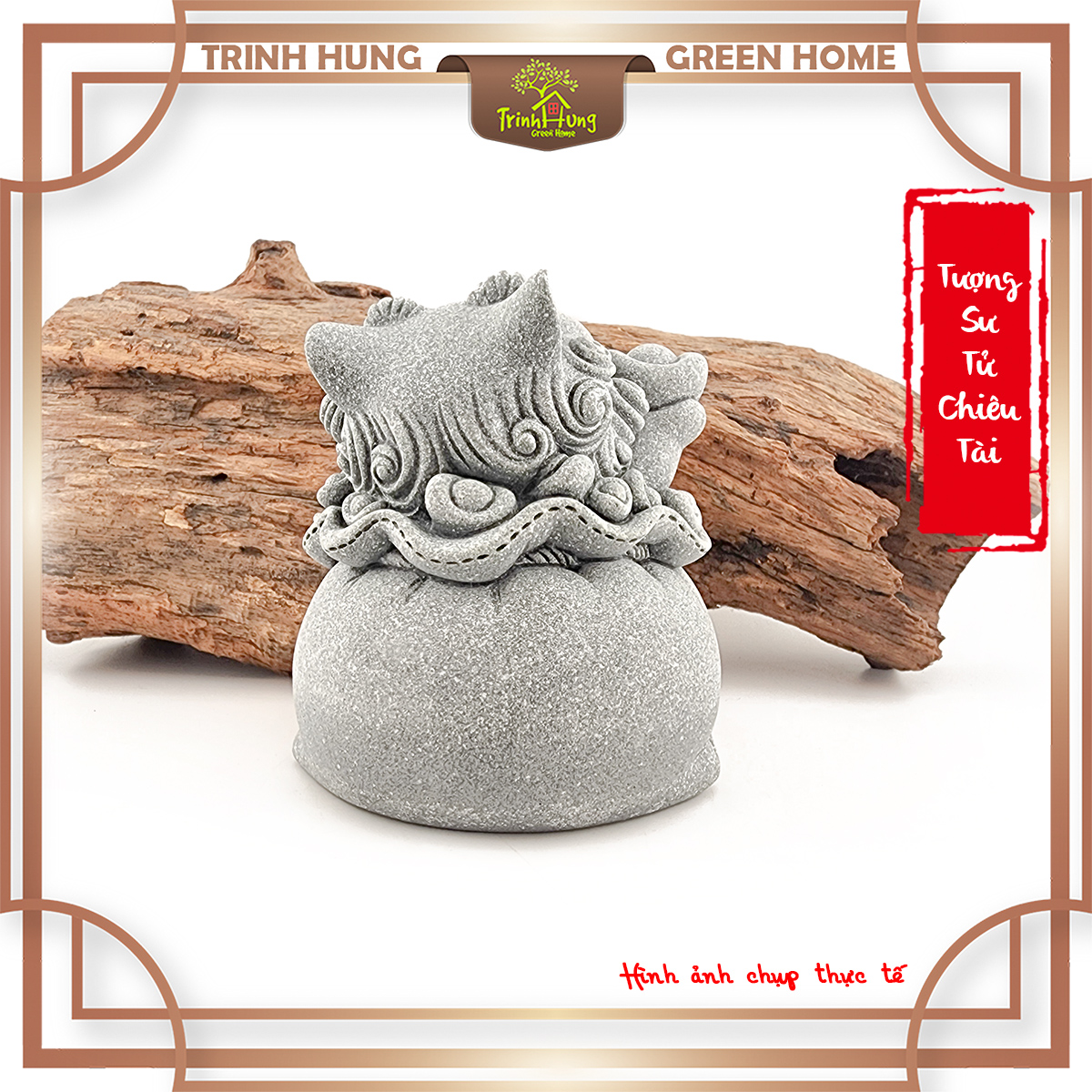 Tượng tiểu sư chiêu tài đá sa thạch ST.PVN2375