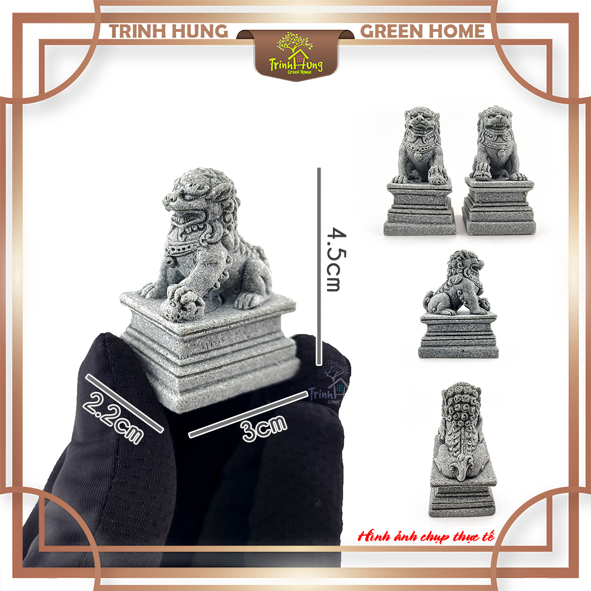 Đôi sư tử đá sa thạch