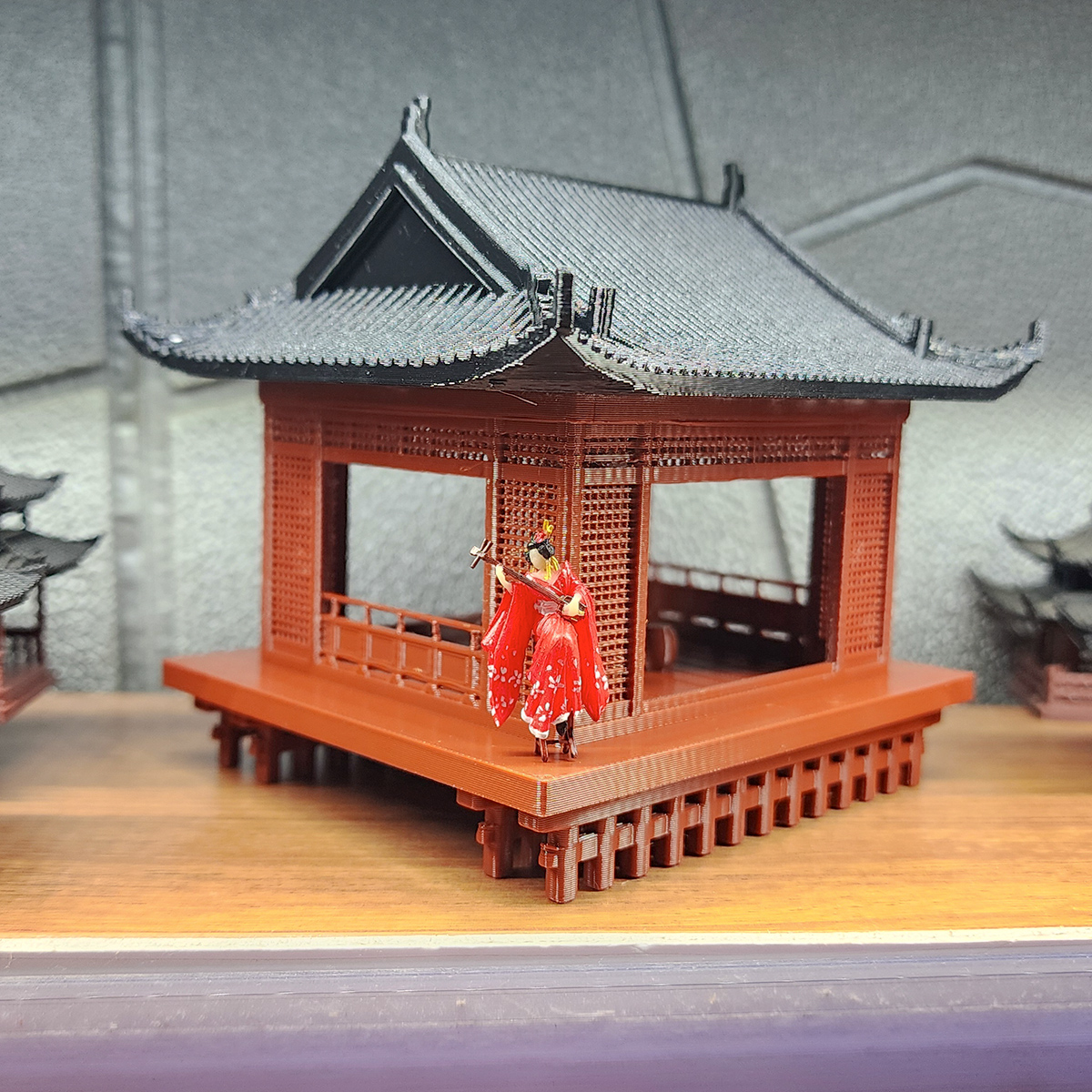 Mô hình nhà Nhật in 3D - nhà chờ