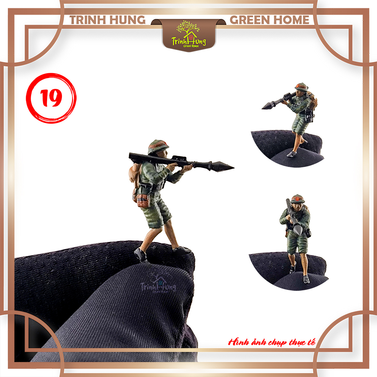 Mô hình lính bộ đội Việt Nam tỷ lệ 1:64 in 3D