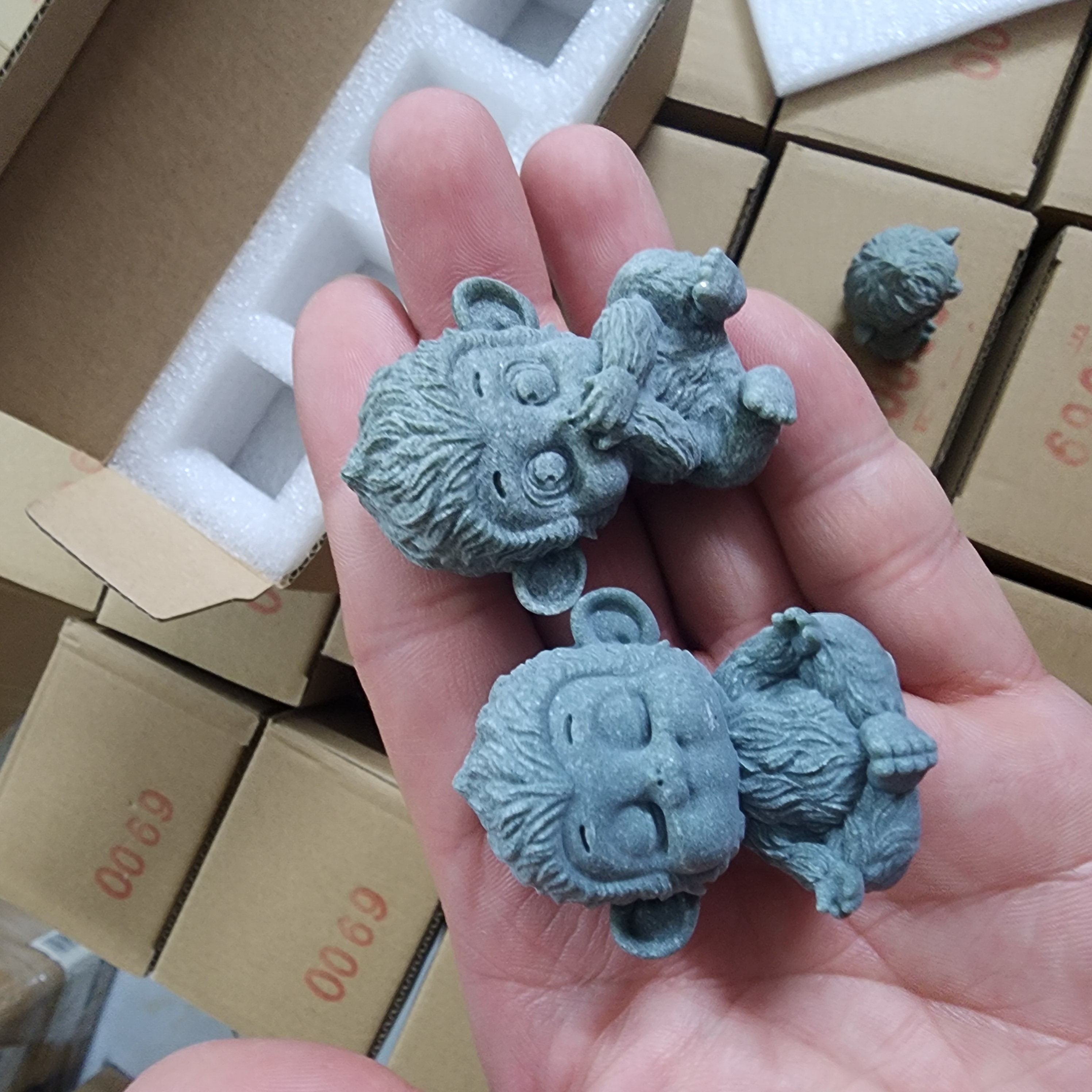 Bộ tượng thạch hầu tứ không đá sa thạch ST0380