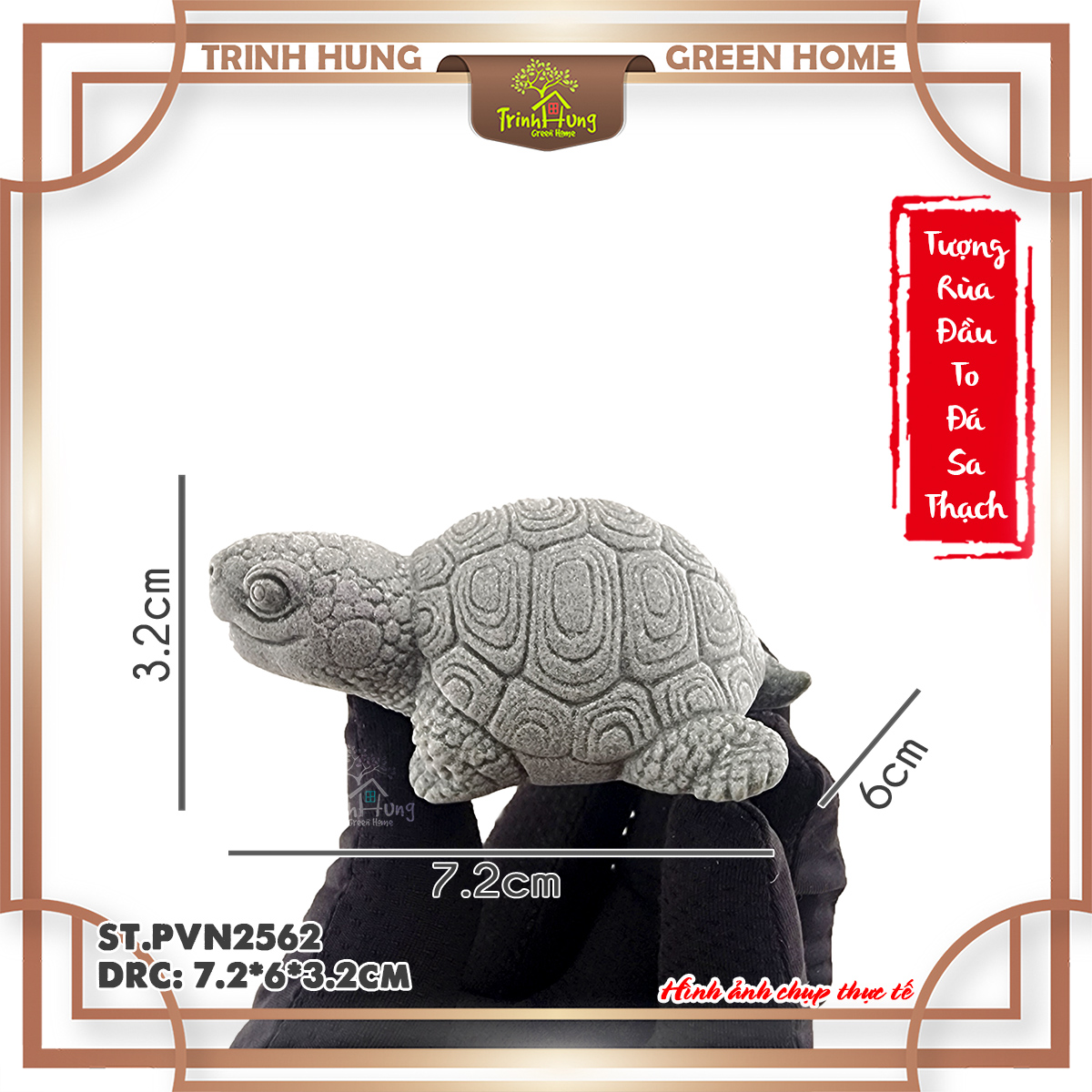 Tượng rùa đầu to đá sa thạch