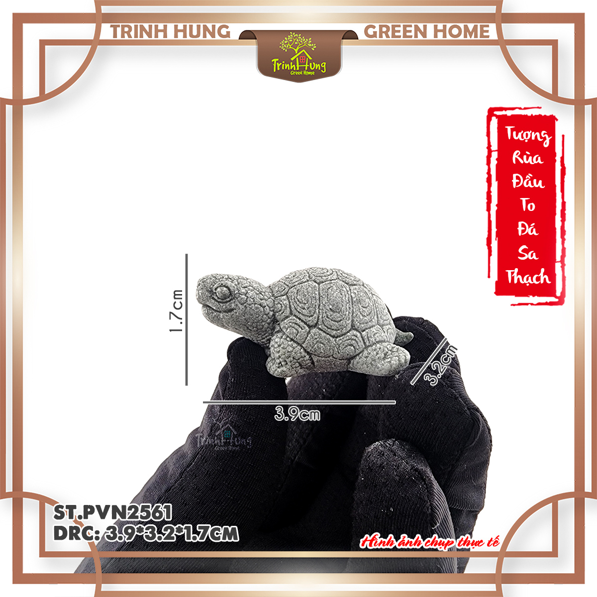 Tượng rùa đầu to đá sa thạch