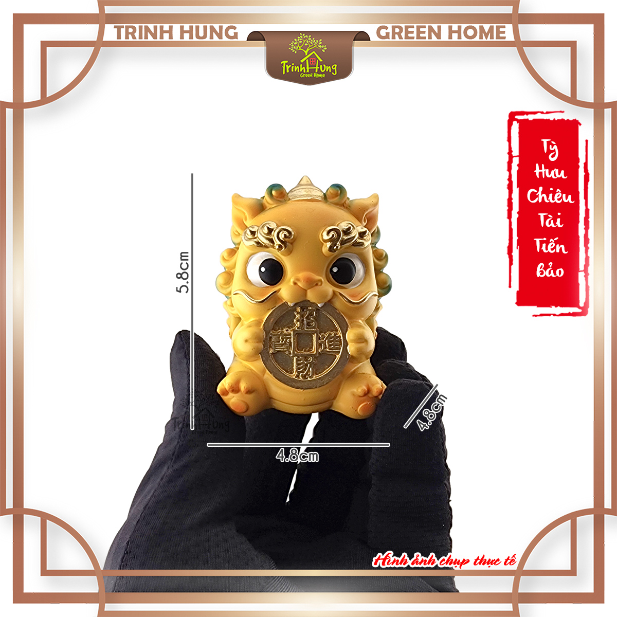 Tượng Tỳ Hưu chiêu tài tiến bảo đá sa thạch