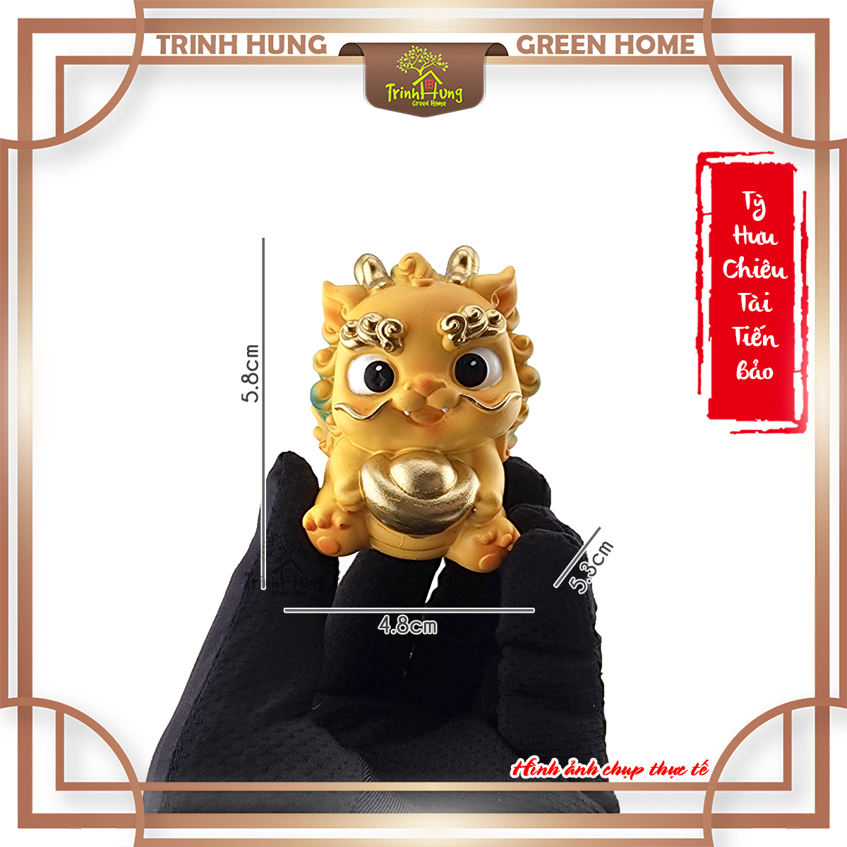 Tượng Tỳ Hưu chiêu tài tiến bảo đá sa thạch