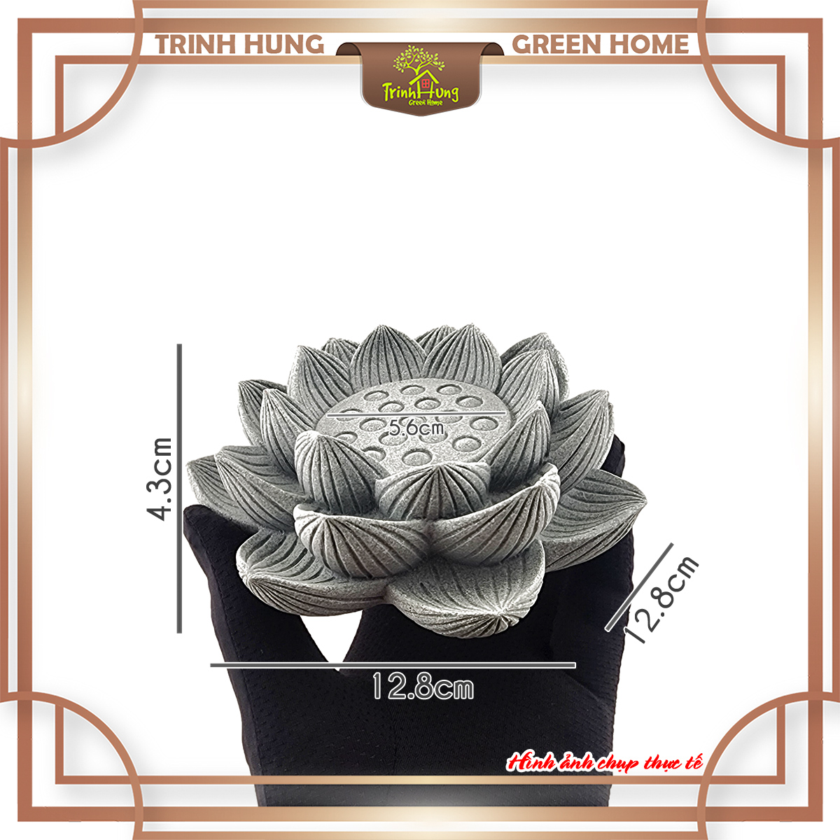 Tượng đế ngồi, đài sen đá sa thạch