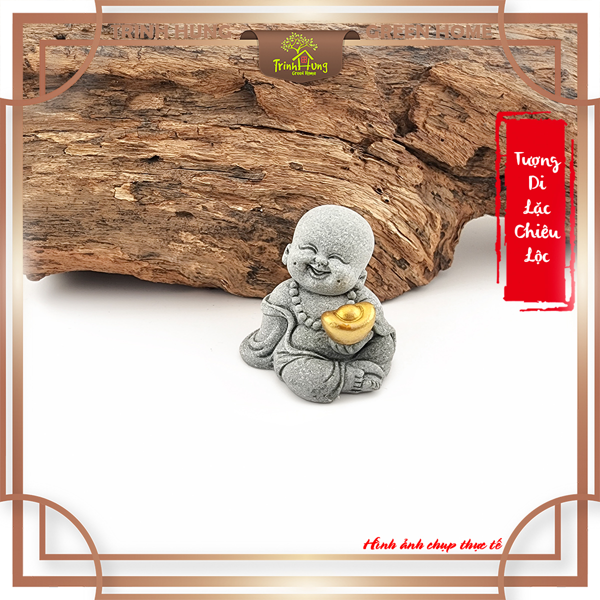 Tượng Di lặc chiêu lộc đá sa thạch ST2597