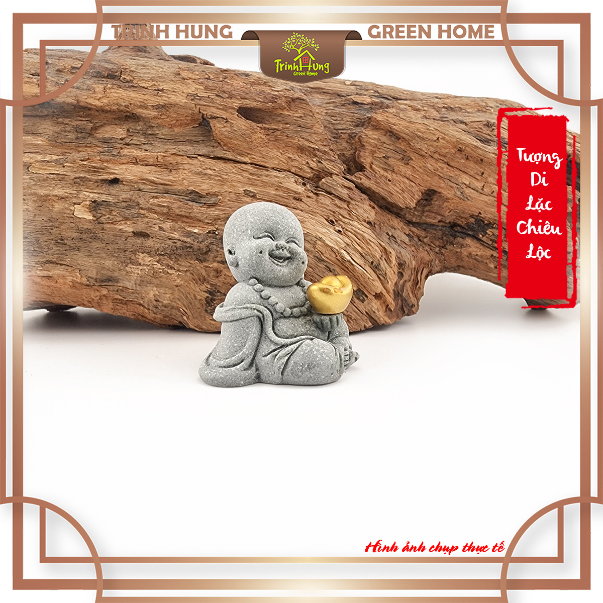 Tượng Di lặc chiêu lộc đá sa thạch ST2597