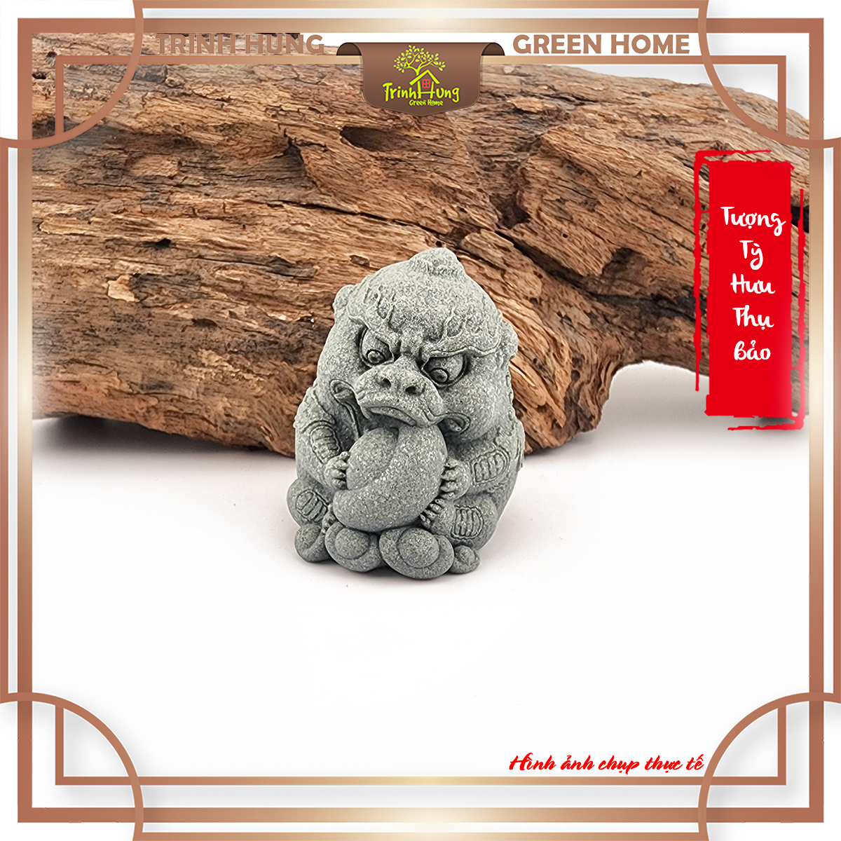 Tượng Tỳ Hưu thụ bảo đá sa thạch ST0260