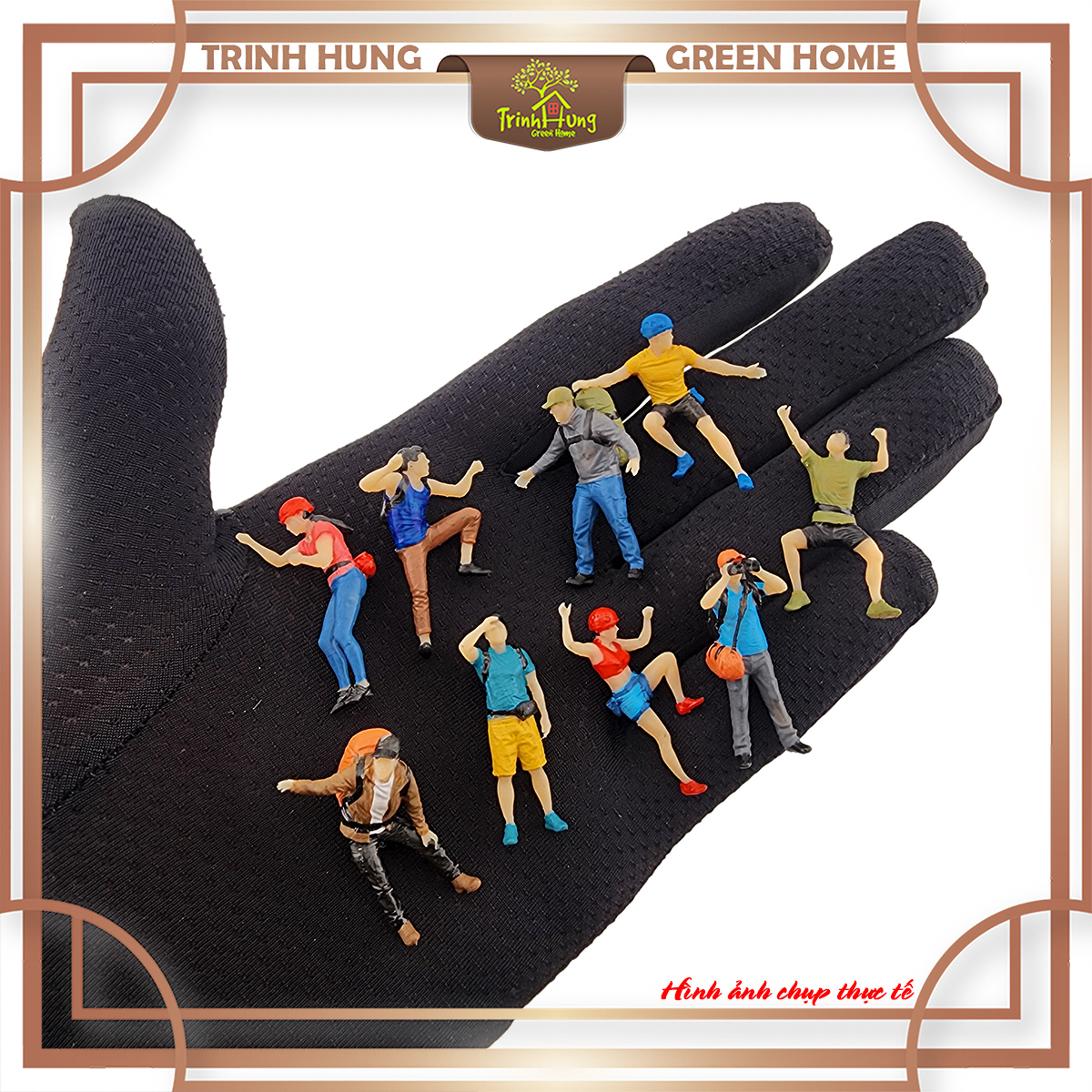 Mô hình Diorama picnic, leo núi in 3D sắc nét