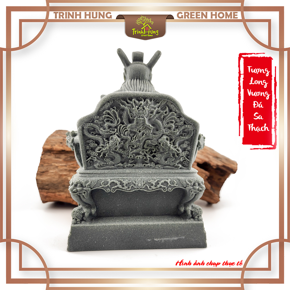 Tượng long vương đá sa thạch ST002