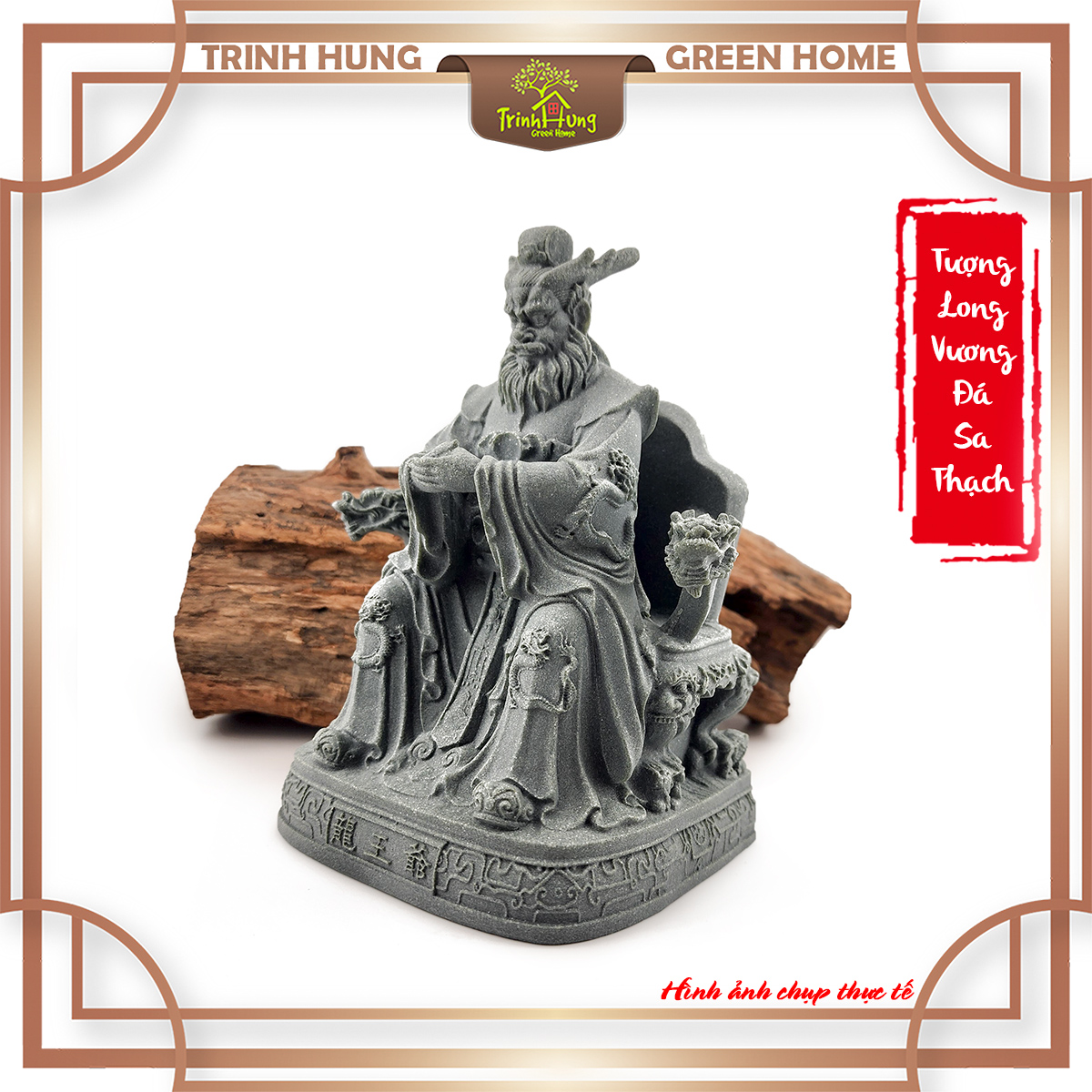 Tượng long vương đá sa thạch ST002