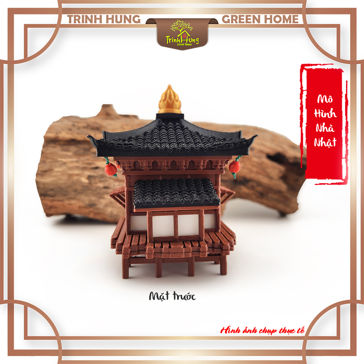 Mô hình nhà Nhật in 3D - nhà có mái hiên 1 tầng