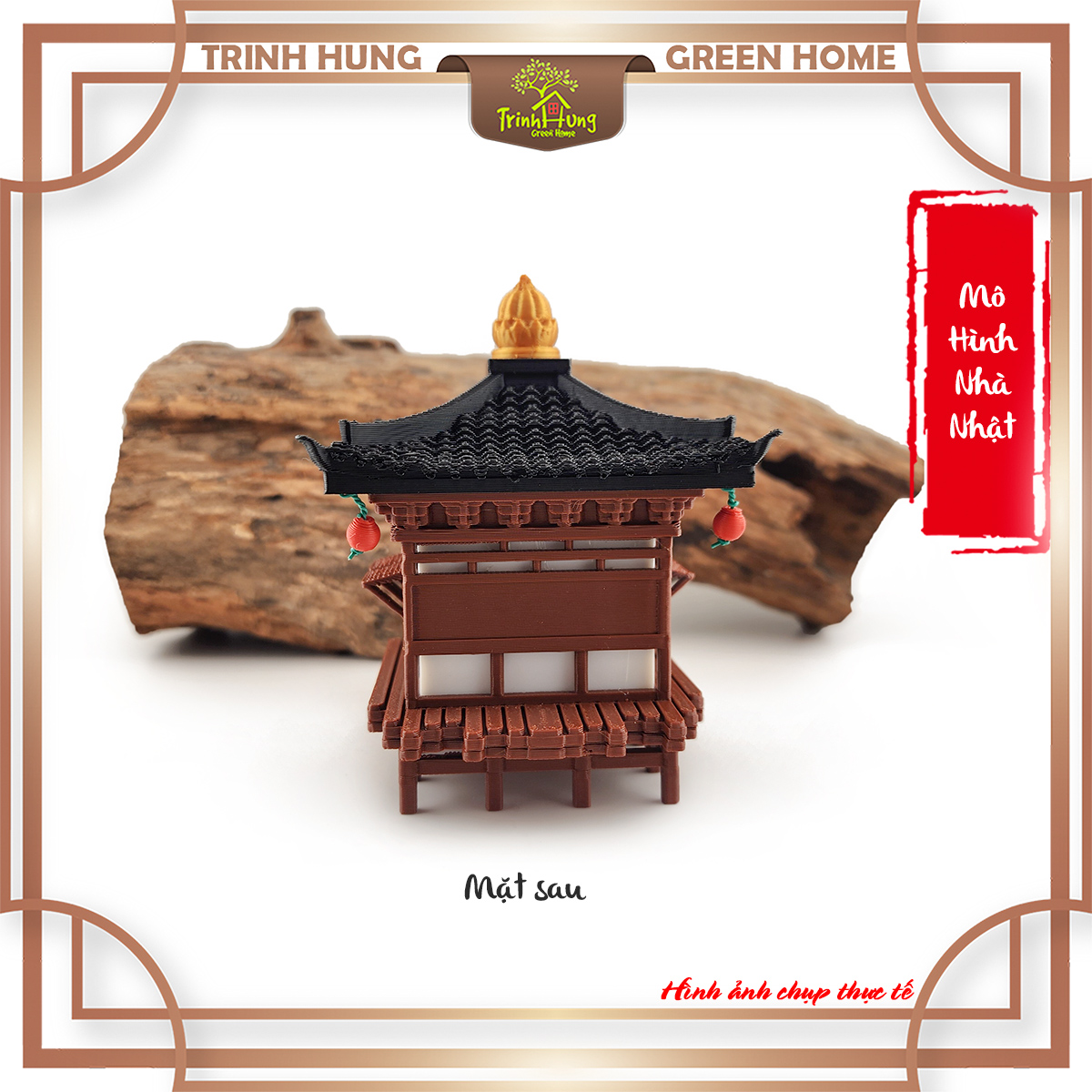 Mô hình nhà Nhật in 3D - nhà có mái hiên 1 tầng