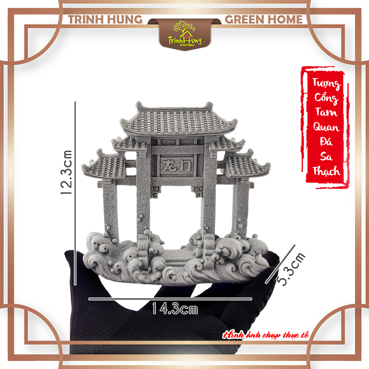 Tượng cổng tam quan đá sa thạch ST.PVN2685