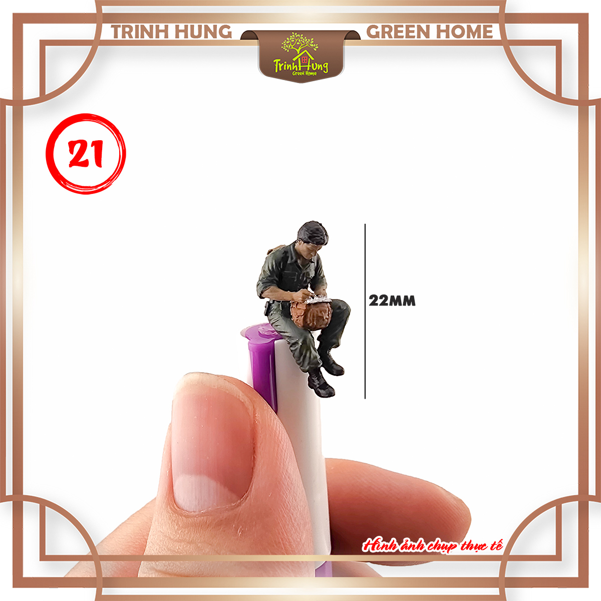 Mô hình lính bộ đội Việt Nam tỷ lệ 1:64 in 3D