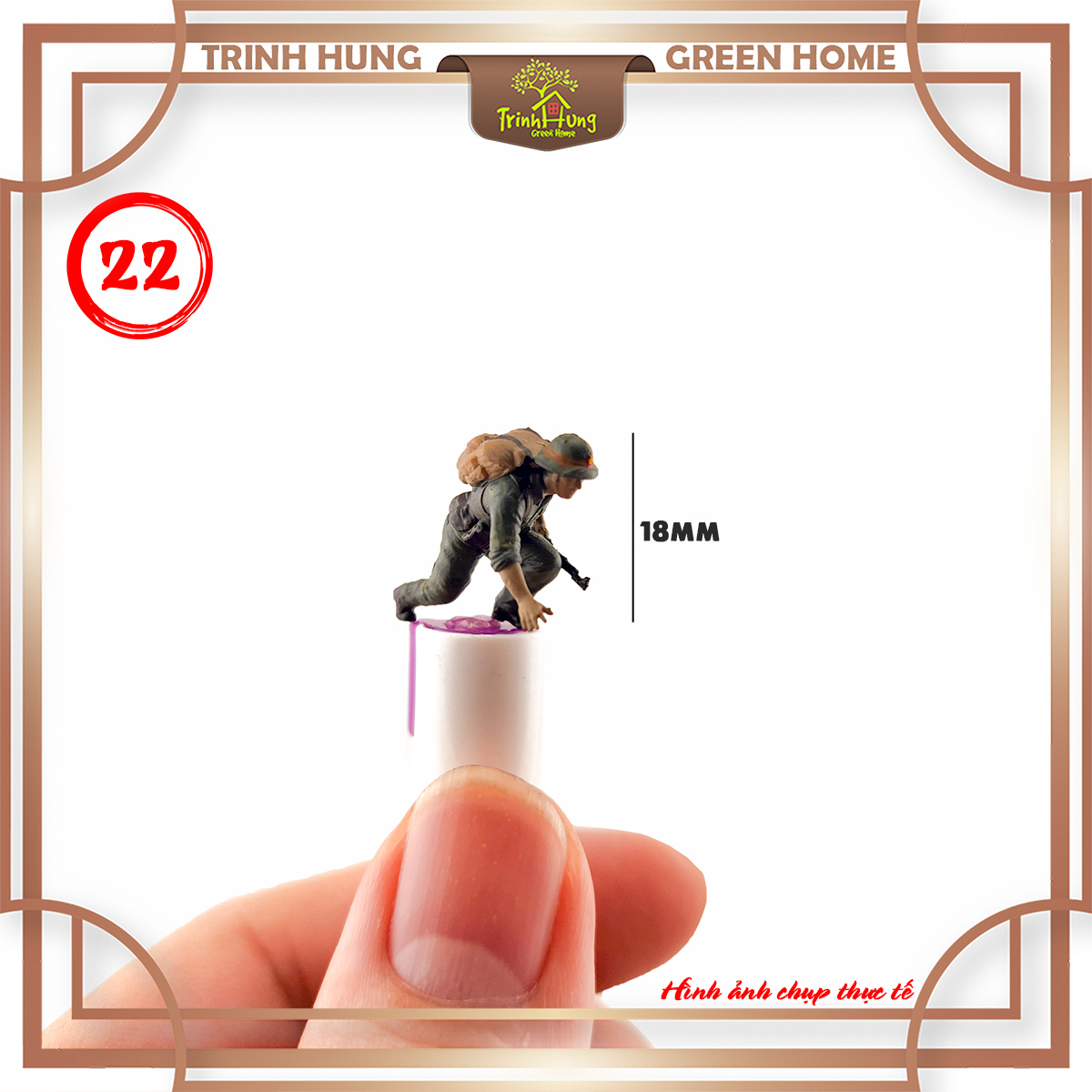 Mô hình lính bộ đội Việt Nam tỷ lệ 1:64 in 3D
