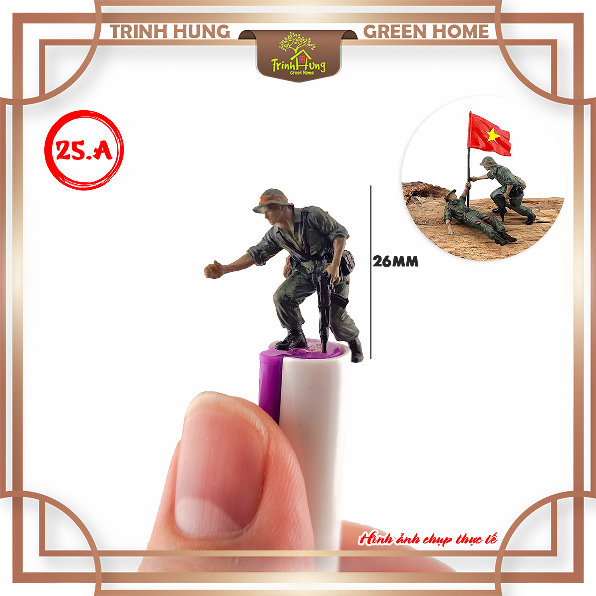 Mô hình lính bộ đội Việt Nam tỷ lệ 1:64 in 3D