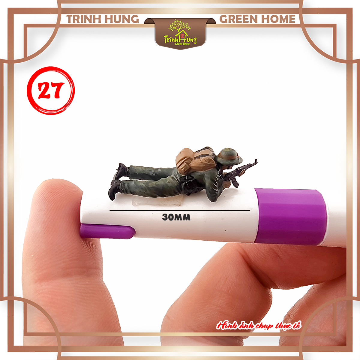 Mô hình lính bộ đội Việt Nam tỷ lệ 1:64 in 3D