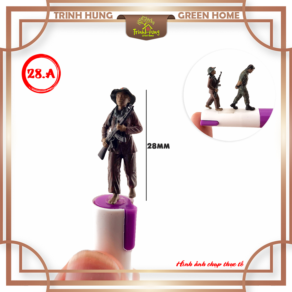 Mô hình lính bộ đội Việt Nam tỷ lệ 1:64 in 3D