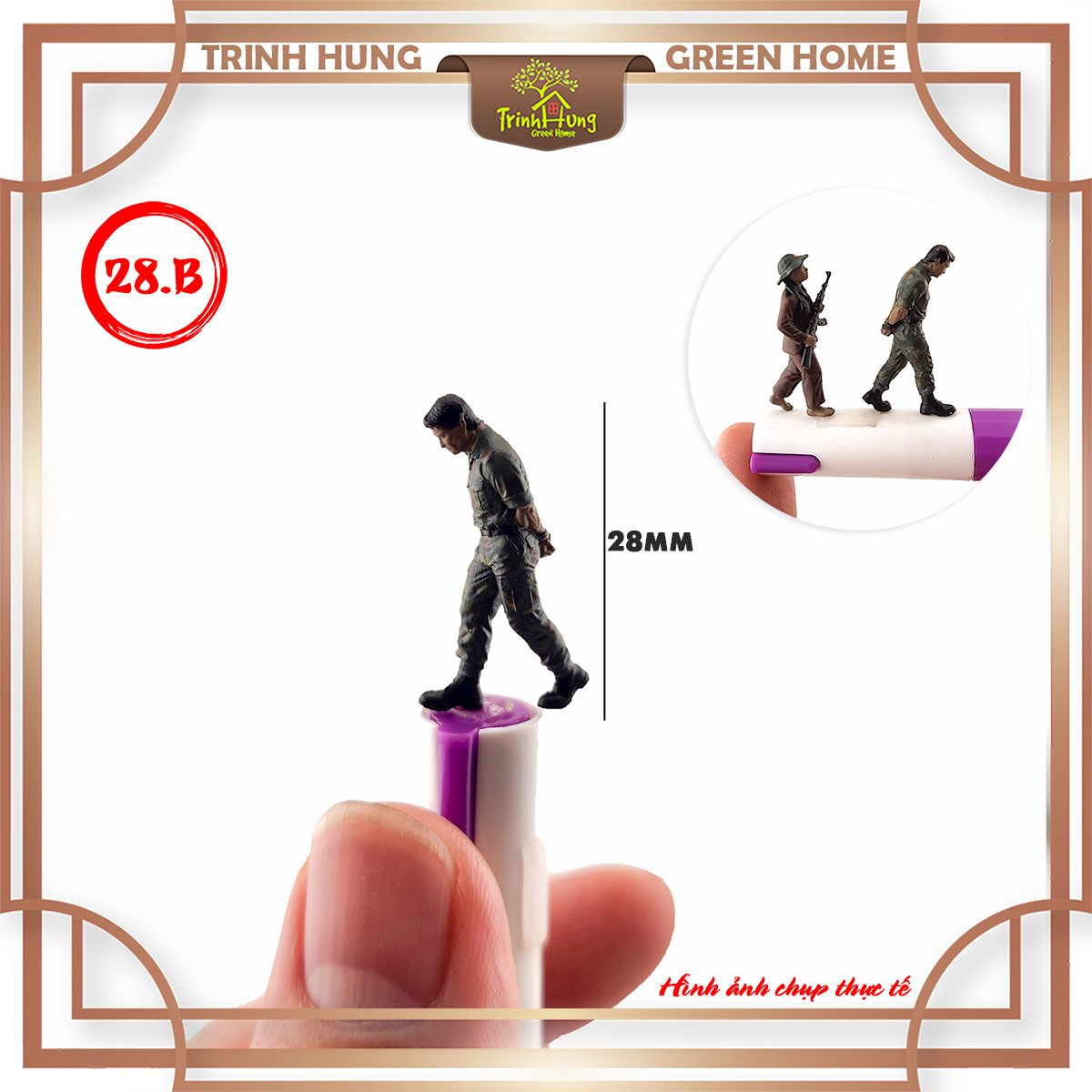Mô hình lính bộ đội Việt Nam tỷ lệ 1:64 in 3D