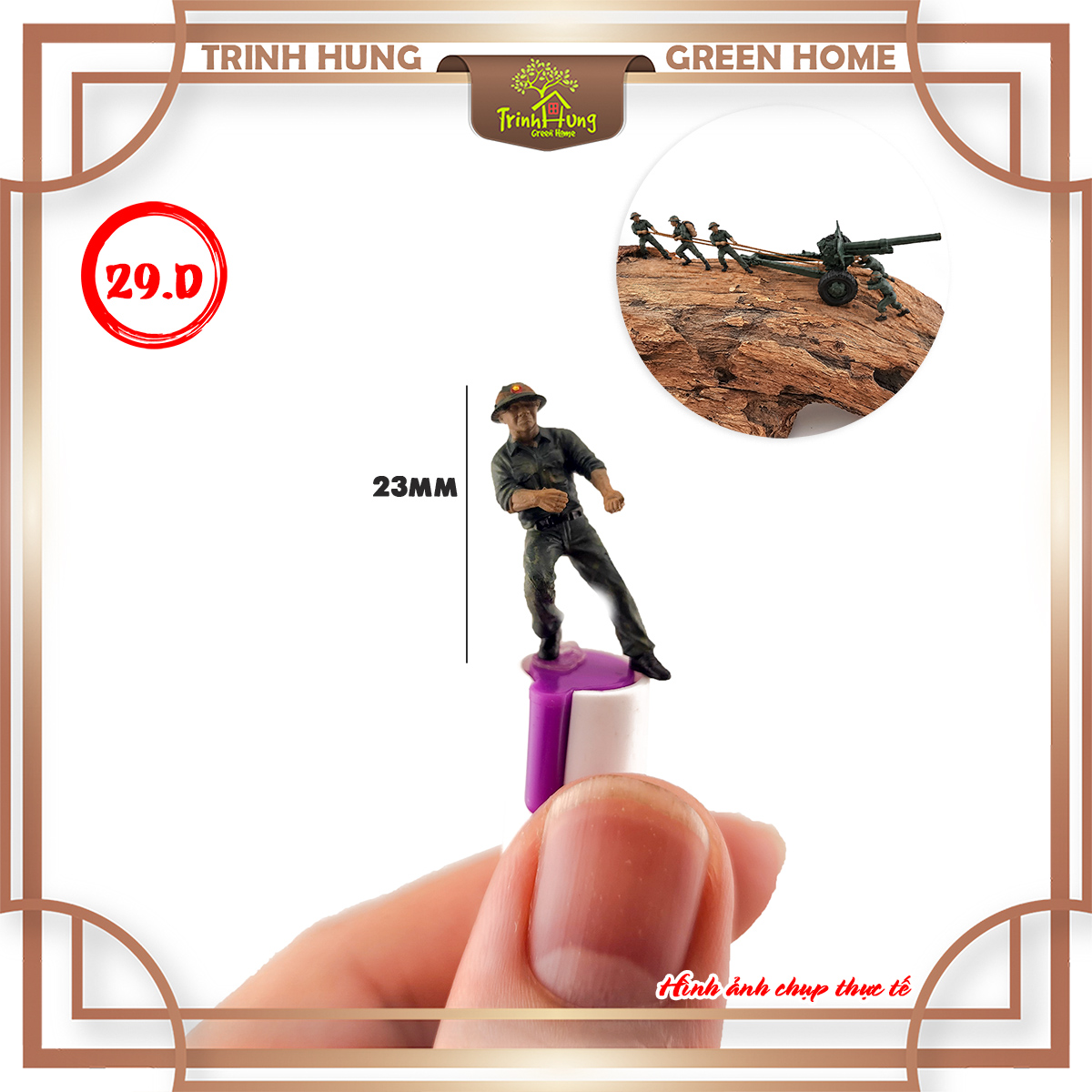 Mô hình lính bộ đội Việt Nam tỷ lệ 1:64 in 3D