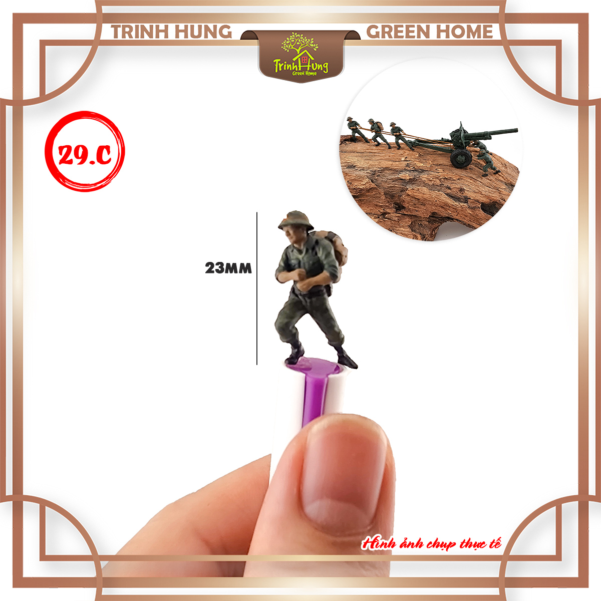 Mô hình lính bộ đội Việt Nam tỷ lệ 1:64 in 3D