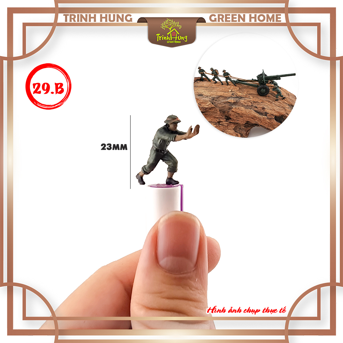 Mô hình lính bộ đội Việt Nam tỷ lệ 1:64 in 3D