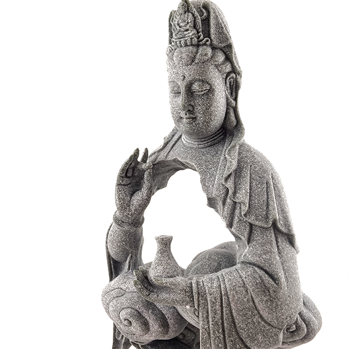 Tượng Quan âm đằng vân đá sa thạch