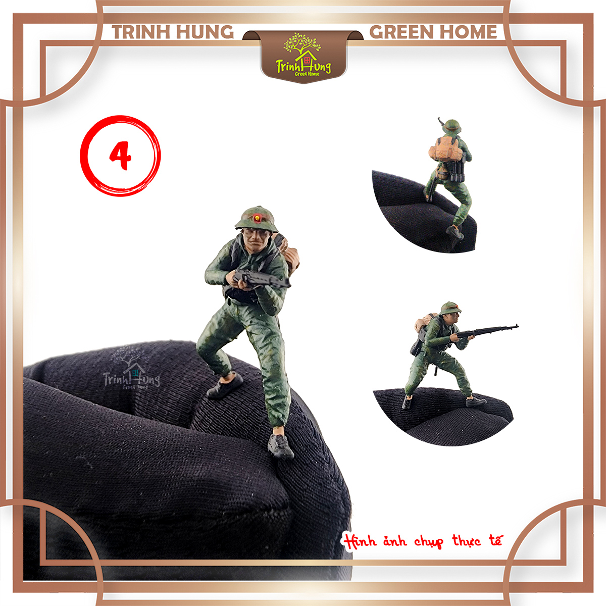 Mô hình lính bộ đội Việt Nam tỷ lệ 1:64 in 3D