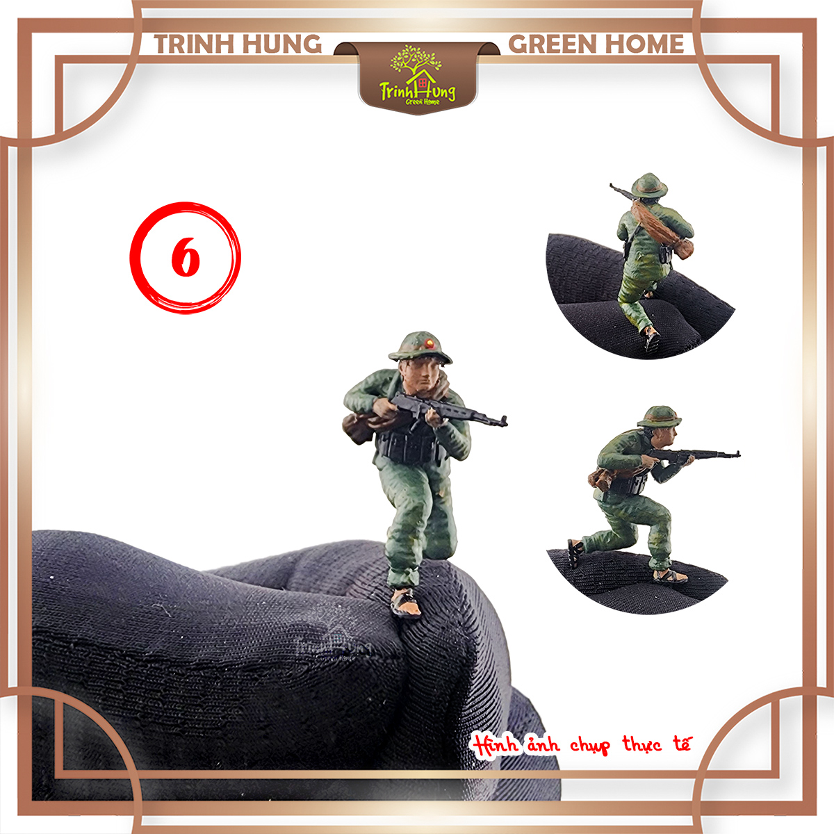 Mô hình lính bộ đội Việt Nam tỷ lệ 1:64 in 3D